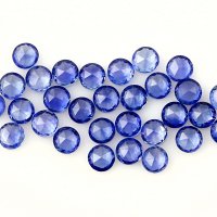 3mm blue sapphire rose cut 7