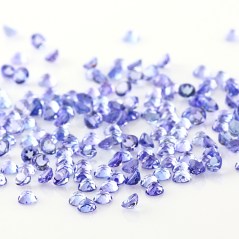Tanzanite 3mm rose cut cabochon