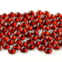 4mm garnet rose cut cabochon