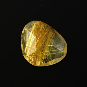 Joopy Gems golden rutile quartz rose cut