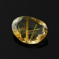 Joopy Gems golden rutile quartz rose cut freeform