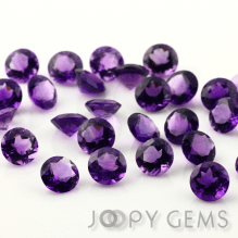 Joopy Gems African amethyst, 10mm round brilliant cut