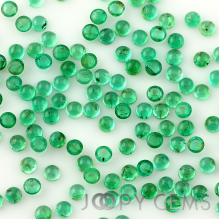 Joopy Gems Emerald cabochon 3mm round