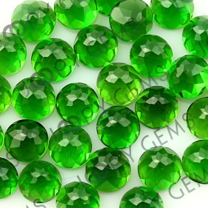 Joopy Gems Chrome diopside, 4mm rose cut round