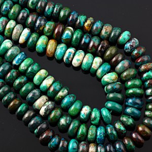 Joopy Gems Chrysocolla beads, 7-8mm gloss finish