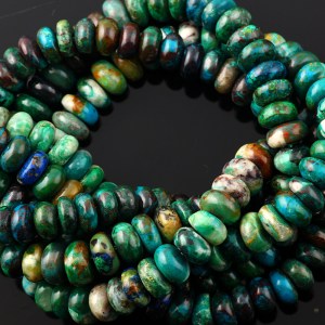 Joopy Gems Chrysocolla beads, 7-8mm gloss finish