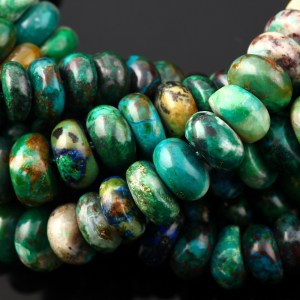 Joopy Gems Chrysocolla beads, 7-8mm gloss finish