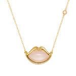 Cliff and B kiss necklace