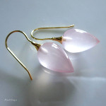 mariewu rose quartz earrings