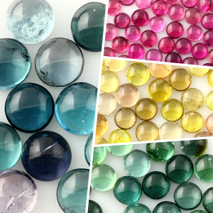 Joopy Gems tourmaline 5mm cabochon composite