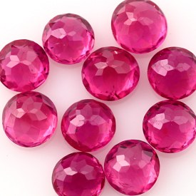Joopy Gems ruby 3mm rose cut
