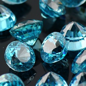 Joopy Gems blue zircon 5mm round