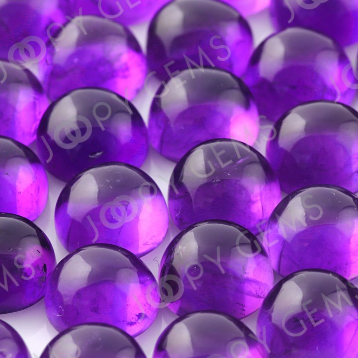 Joopy Gems 8mm cabochon african amethyst round