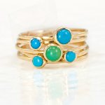 Melanie Casey 5 gold stacking rings