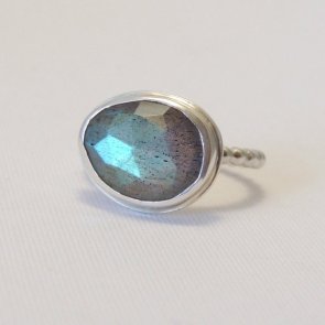 Luttrell studio labraodorite and sterling silver ring