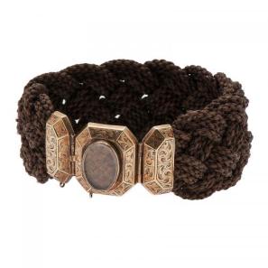 Georgian Woven Hair Bracelet in Gold