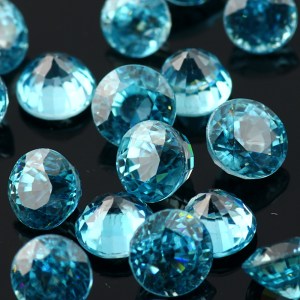 Joopy Gems Blue Zircon 5mm brilliant cut round