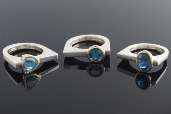 Eva Dorney London Blue Topaz Rings, $305