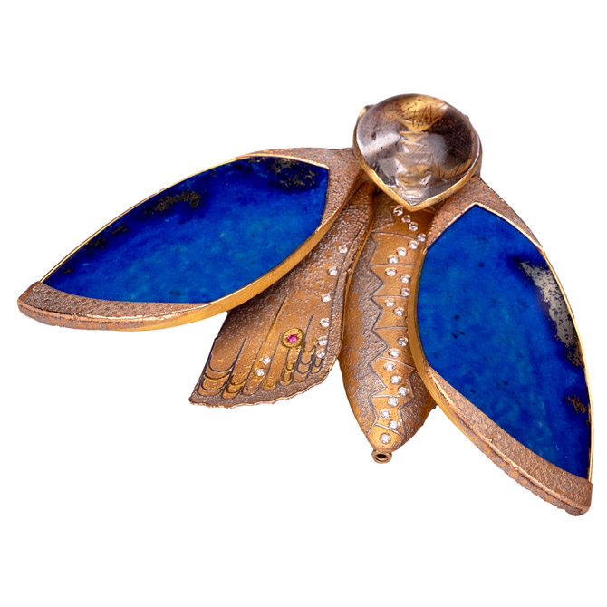 Moth Brooch by Atelier Zobel