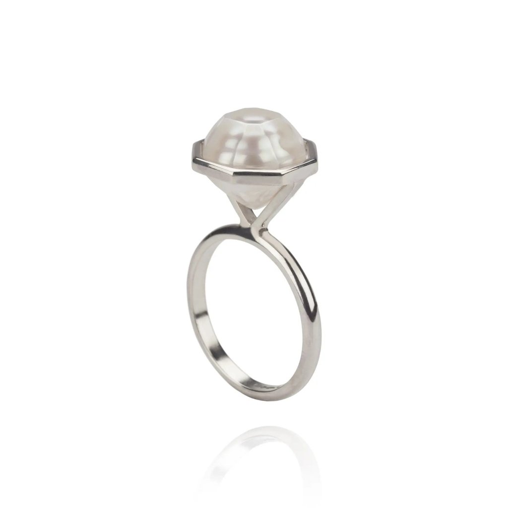 Melanie Georgacopoulos Faceted Pearl Ring