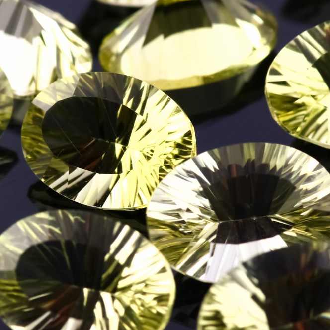 Joopy Gems Lemon Quartz Concave Cut 10x14mm Oval