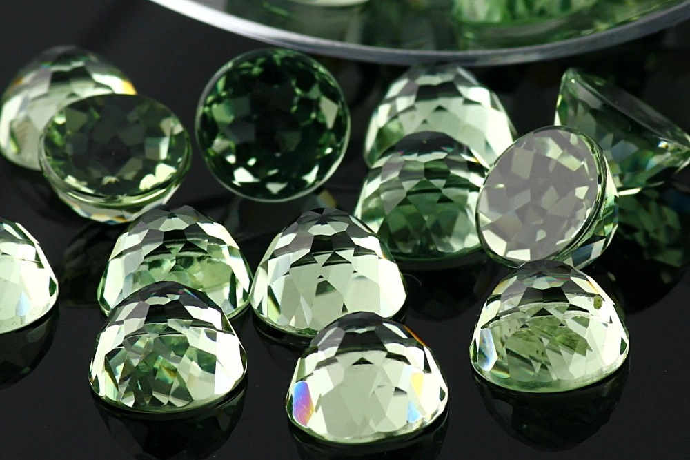 Joopy Gems Prasiolite Rose Cut 8mm Round