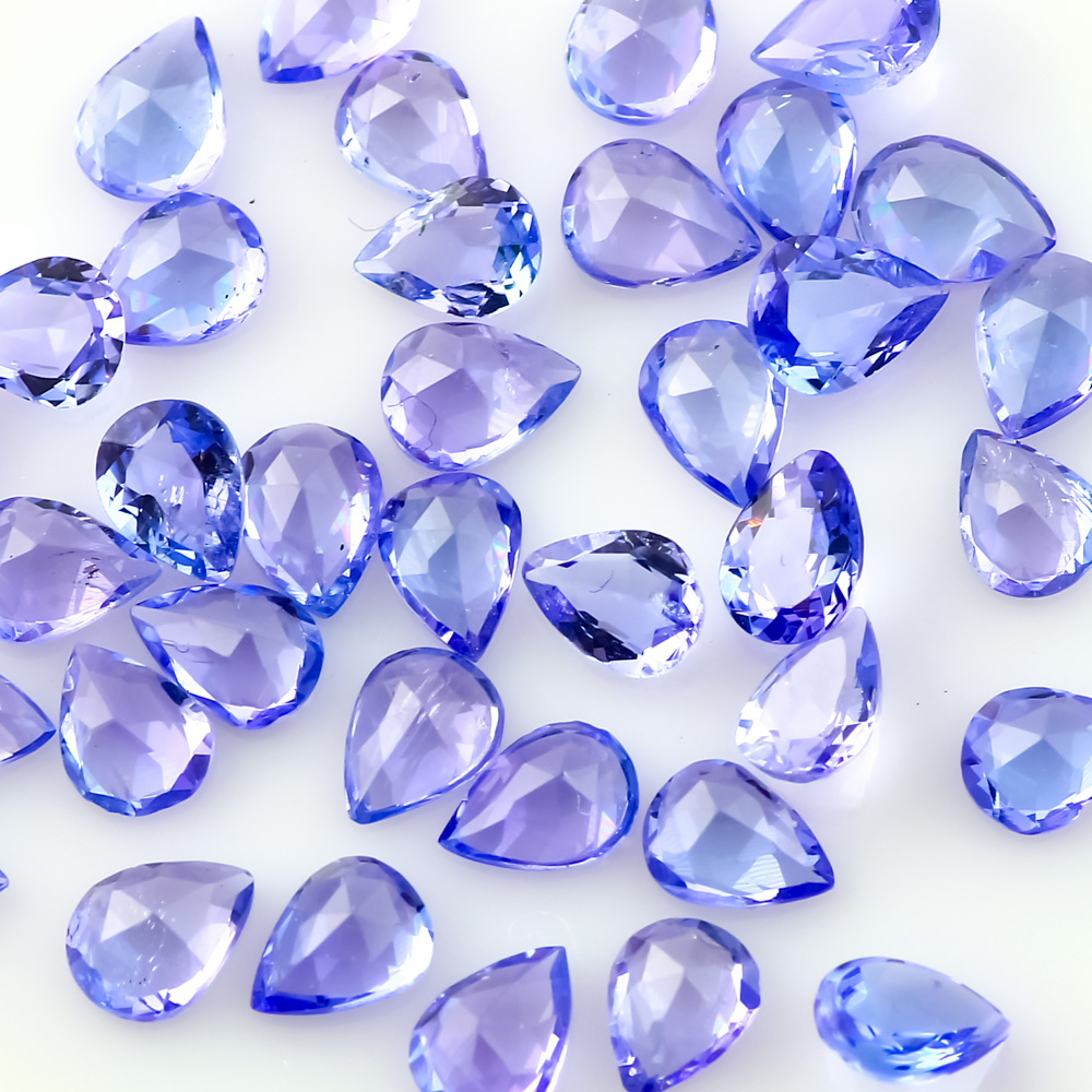 Joopy Gems Tanzanite 3x4mm Rose Cut Pear
