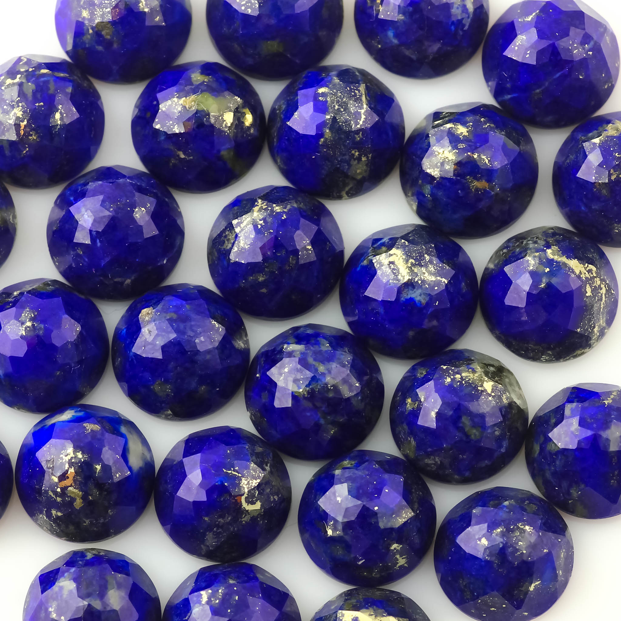 Joopy Gems Lapis Lazuli 8mm Rose Cut Cabochon