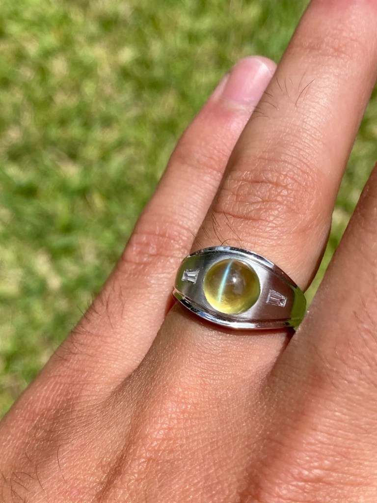 Assay Jewellers Cats Eye Chrysoberyl Mans Ring, $6850