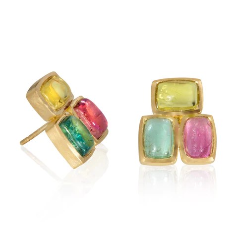 Julia Lloyd George Modern Art Tourmaline Earring