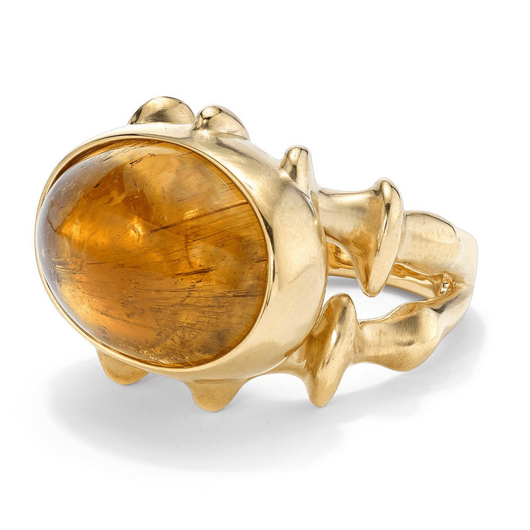Vram Jewelry Yellow Tourmaline Ring