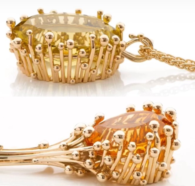 Yen Jewelry Pendants with Citrine and Lemon Quartz